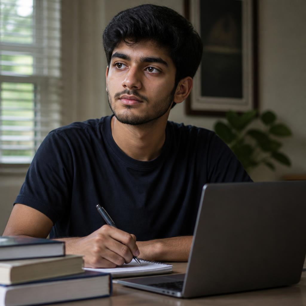 A mature learner preparing to study